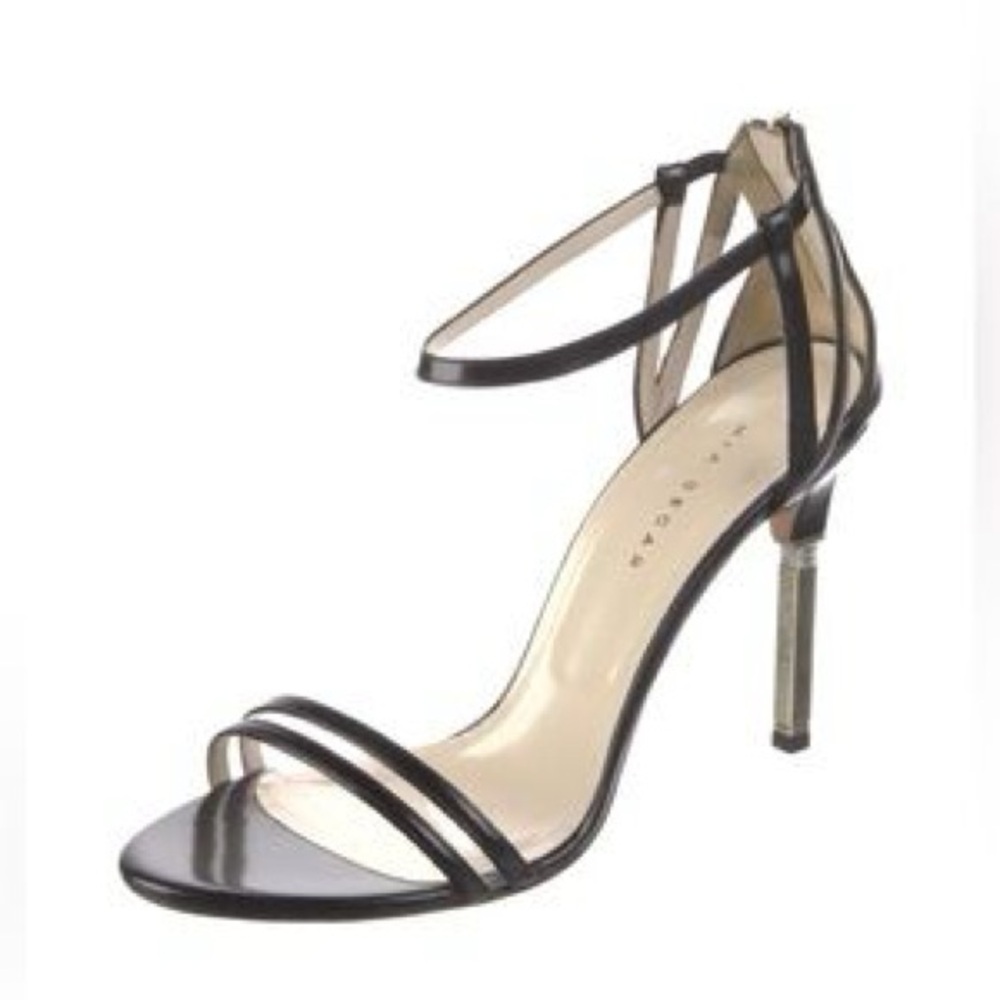 Mia Becar Patent Leather Stiletto Sandal
